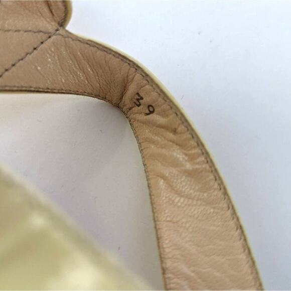 PRADA Canary Yellow Cork Platform Heels - 8 - Picture 10 of 10